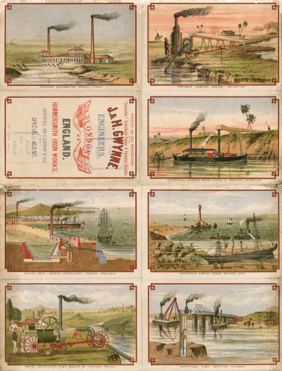 Tarjetas de cigarrillos emitidas por John y Henry Gwynne, 89 Cannon Street, Londres de English School
