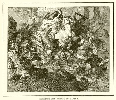 Cimbrios y romanos en batalla de English School