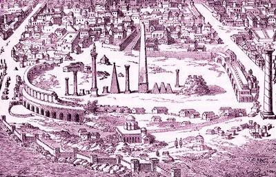 Circo e Hipódromo de la Constantinopla cristiana, ilustración del "Imperium Orientale", para "Cassell
