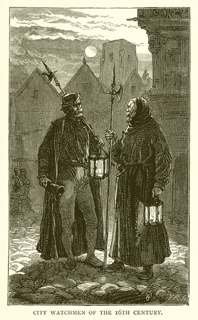 Vigilantes de la ciudad del siglo XVI de English School