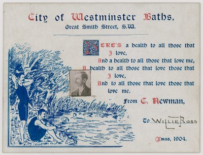 Baños de la Ciudad de Westminster, Great Smith Street, 1904 de English School