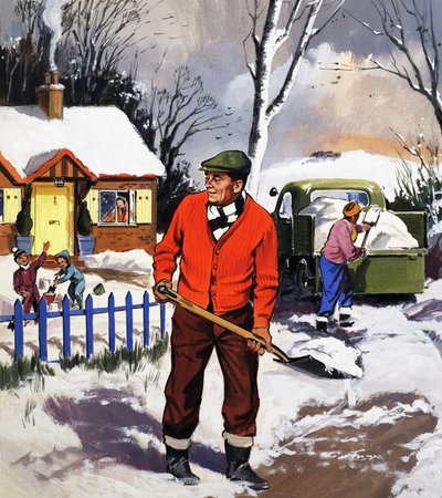 Despejando la nieve de English School