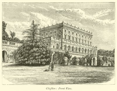 Cliefden, vista frontal de English School