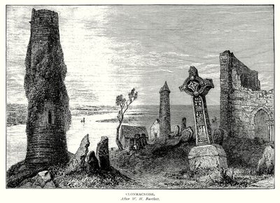 Clonmachnoise (grabado) de English School