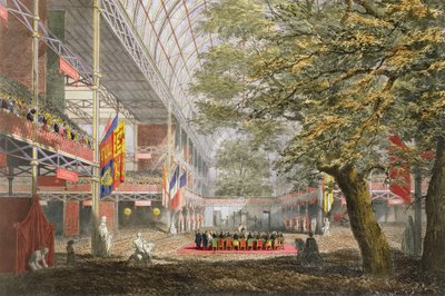 Ceremonia de Clausura, de Imágenes Comprensivas de la Gran Exposición de 1851 de Dickinson, publicada en 1854 de English School