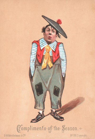 Payaso, Tarjeta de Navidad de English School