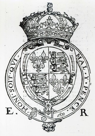 Escudo de armas de la Reina Isabel I de English School