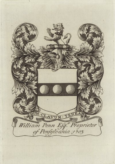 Escudo de armas de William Penn de English School