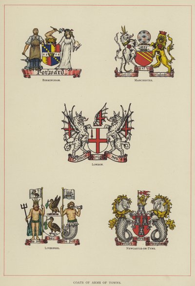 Escudos de armas de ciudades de English School