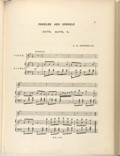Berberechos y mejillones de Joseph B Geoghegan de English School