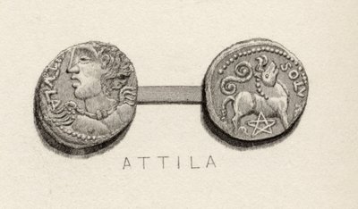 Moneda de la era de Atila, Rey de los Hunos de English School