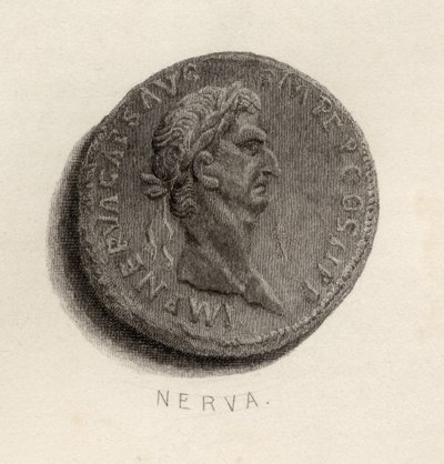 Moneda de la época de Nerva César Augusto de English School