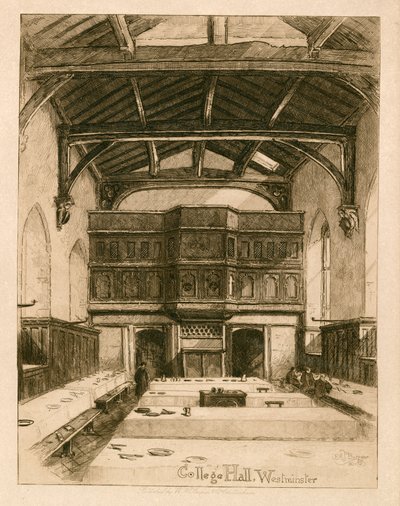Salón del Colegio en la Escuela de Westminster de English School