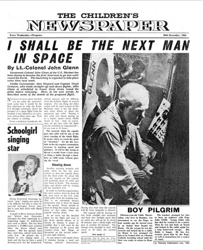 Coronel John Glenn, portada de 