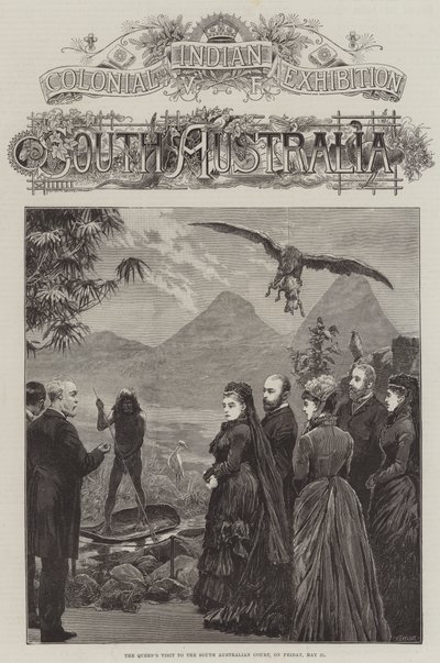 Exposición Colonial e India, Australia del Sur, la Visita de la Reina a la Corte de Australia del Sur, el Viernes 21 de Mayo de English School