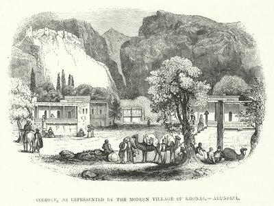 Colosas, representada por el Pueblo Moderno de Khonas, Arundell de English School