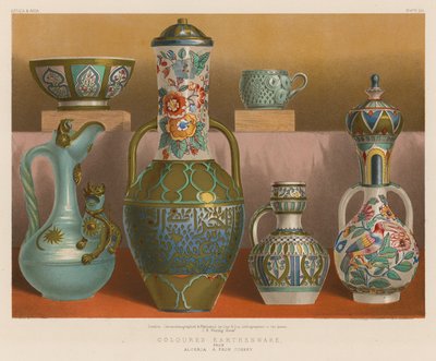 Loza coloreada de Argelia, Turquía de English School