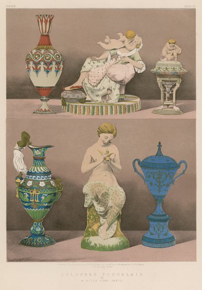 Porcelana coloreada de English School