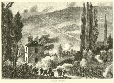 Combate en Chatillon, octubre de 1870 de English School
