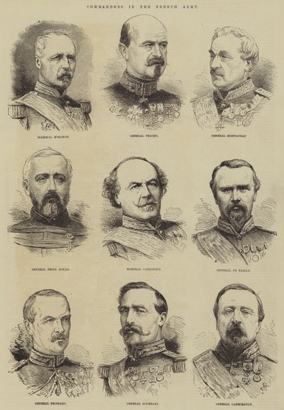 Comandantes en el ejército francés de English School