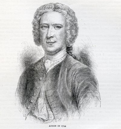 Comodoro George Anson, 1er Barón Anson (1697-1762), 1744 de English School