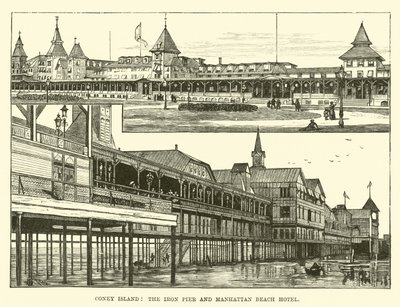 Coney Island, el muelle de hierro y el Hotel Manhattan Beach de English School