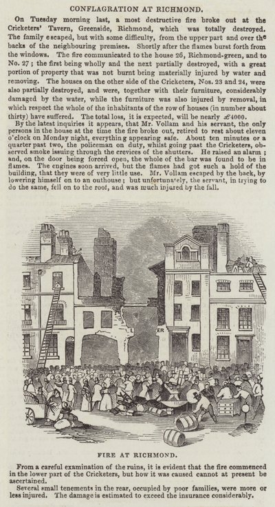 Conflagración en Richmond de English School