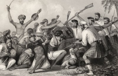 Conflicto con los Ghazees antes de Bareilly el 6 de mayo de 1858, de 