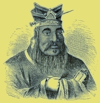 Confucio, ilustración de The Illustrated History of the World, publicado c.1880 de English School