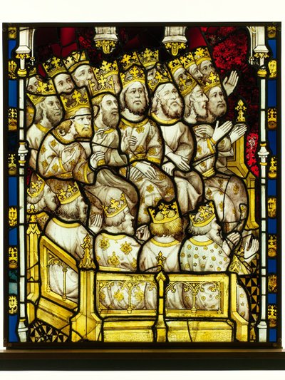 Sección conservada de la Gran Ventana Este en York Minster: 