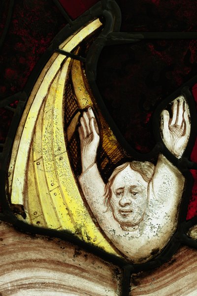 Sección conservada de la Gran Ventana Este en York Minster: 