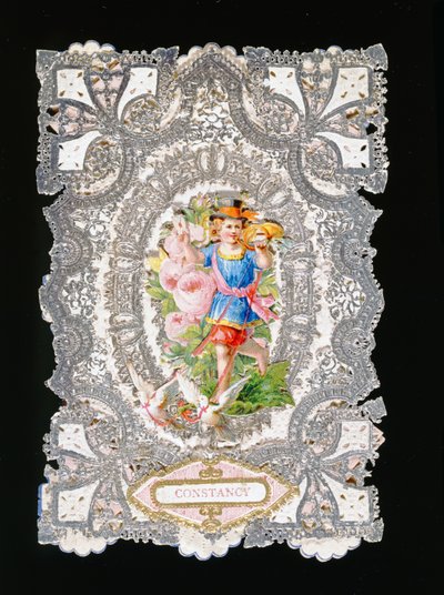 Constancia, tarjeta de San Valentín, c.1860 de English School