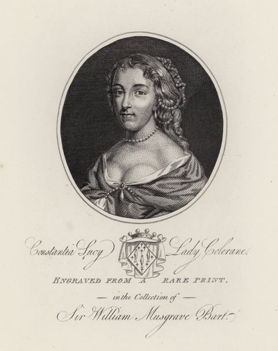 Constantia Lucy, Lady Colerane de English School