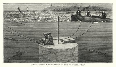 Construcción de un faro en el Mediterráneo de English School