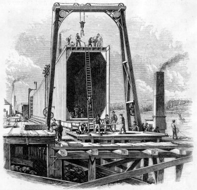 Construcción de los tubos, siglo XIX de English School