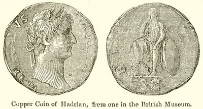 Moneda de cobre de Adriano, del Museo Británico de English School