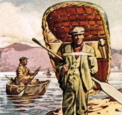 Coracles en Gales de English School
