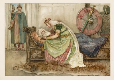 Cordelia con el Rey Lear de English School