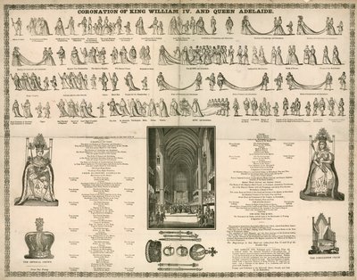 Coronación del Rey Guillermo IV y la Reina Adelaida de English School