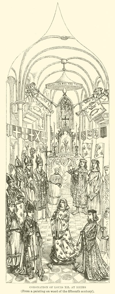 Coronación de Luis XII en Reims de English School
