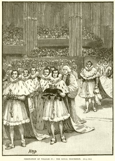 Coronación de Guillermo IV: La procesión real de English School