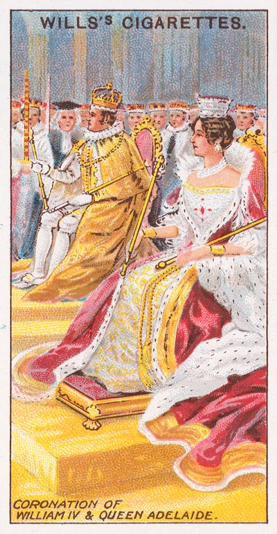 Coronación de Guillermo IV y la Reina Adelaida de English School