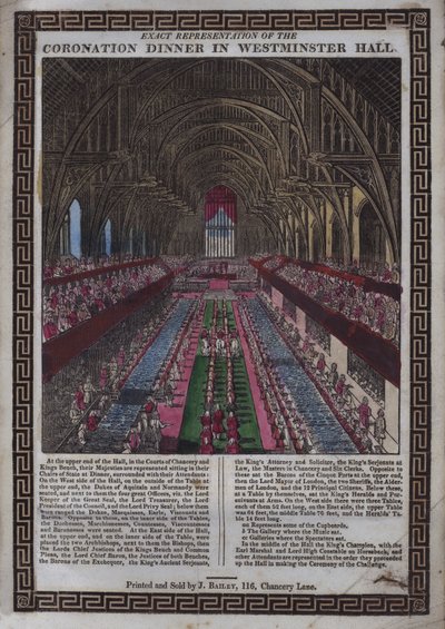 Coronación de su Majestad Jorge III en Westminster de English School