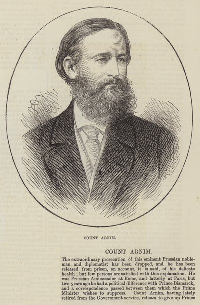 Conde Arnim (grabado) de English School