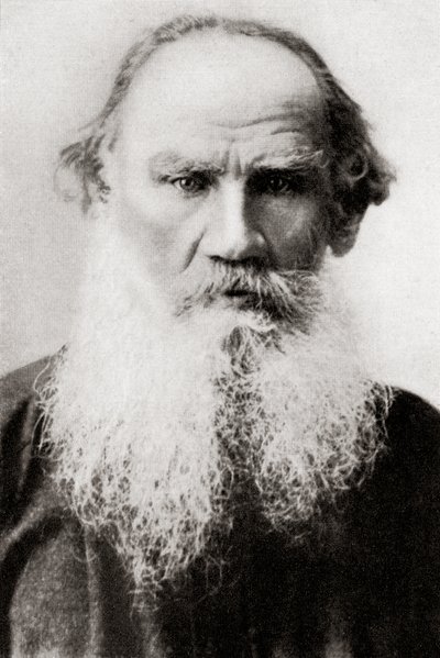 Conde Lev Nikoláievich Tolstói, alias León Tolstói, de la Historia de las Naciones de Hutchinson, pub.1915 (impresión) de English School