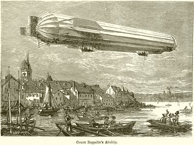 El dirigible del Conde Zeppelin de English School