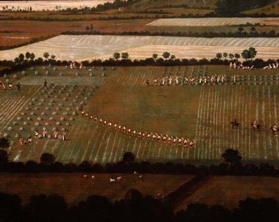Alrededores de Dixton Manor, c.1725 (detalle) de English School