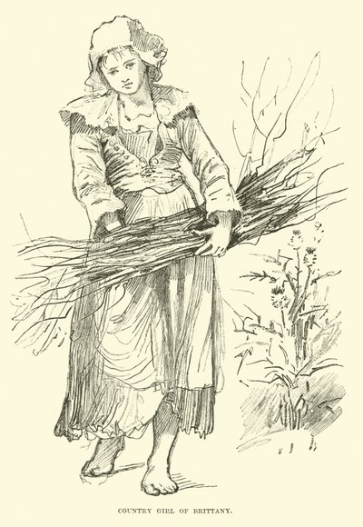 Chica campesina de Bretaña de English School
