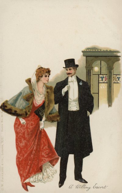 Pareja en traje de noche de English School