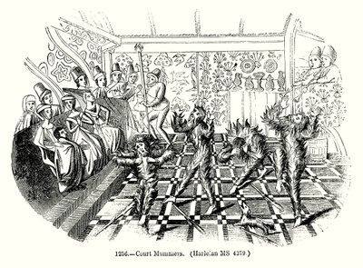 Corte Mummers (grabado) de English School